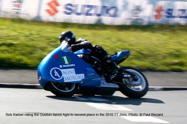 Dustbin-faired Agni Racer TTZero 2010