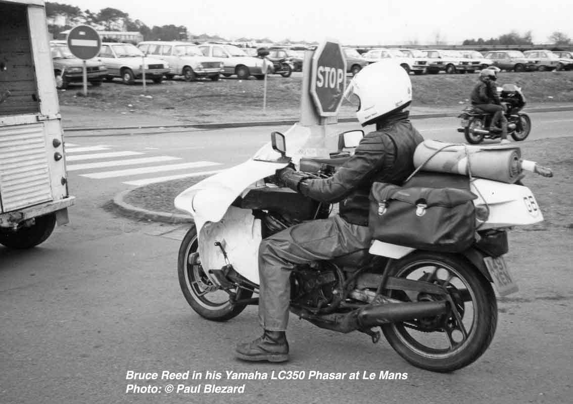 Bruce Reed & LC350 Phasar at Le Mans, 1985