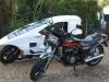 VF750 Quasar with raised roof and standard Honda VF750, in 2012