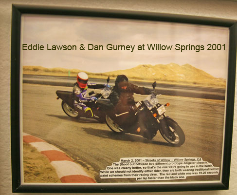 Eddie Lawson & Dan Gurney riding Alligators (2001)