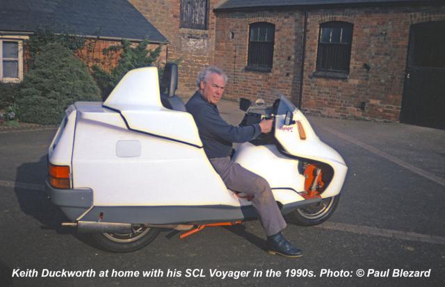 Keith Duckworth in his Voyager