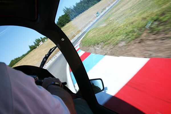 On Board a Leaning MonoTracer at Brno