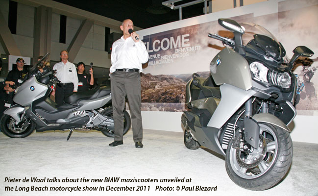 2011 Launch of BMW 650 maxiscoots in USA