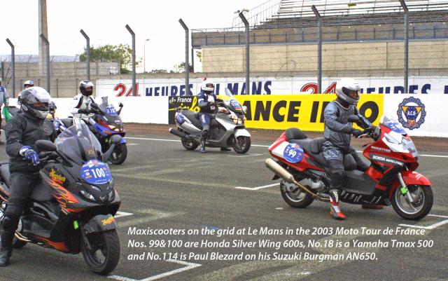 Maxiscoots race at Le Mans!