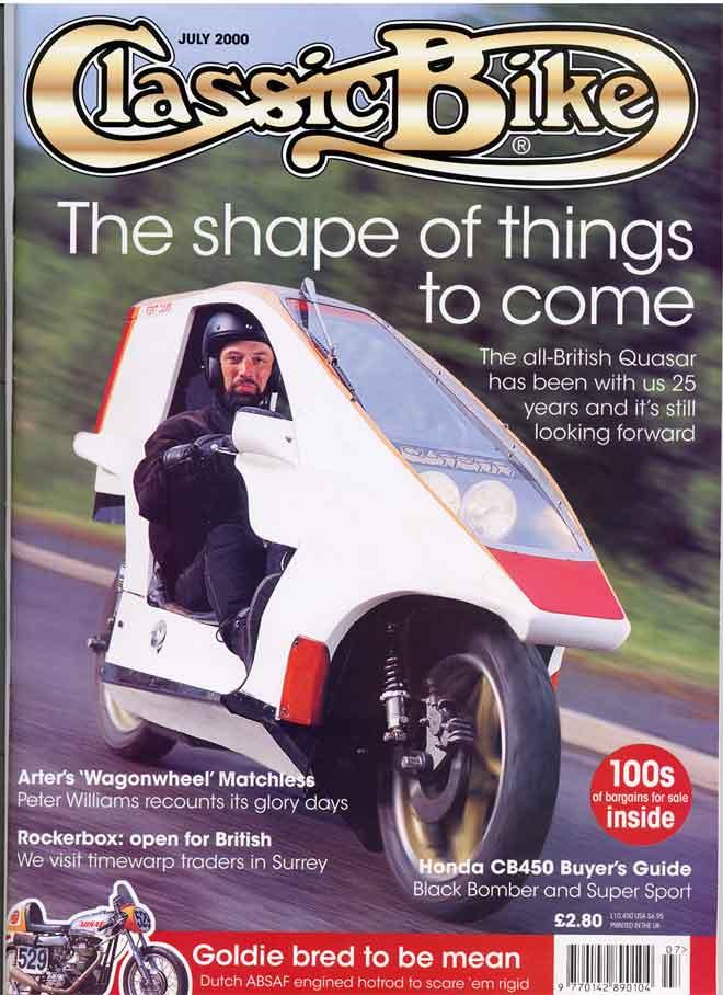    Quasar Classic Bike Cover (July 2000)