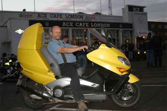 Ian Mutch at the Ace Cafe (2005)