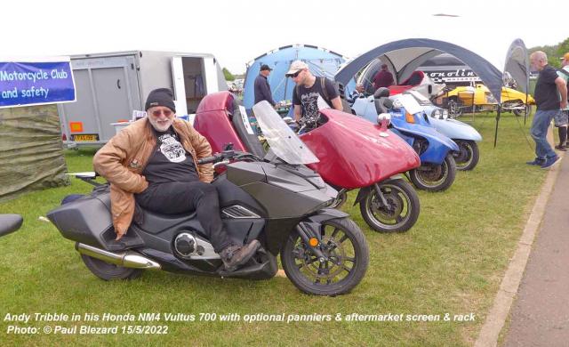 Trib in his Honda Vultus 700