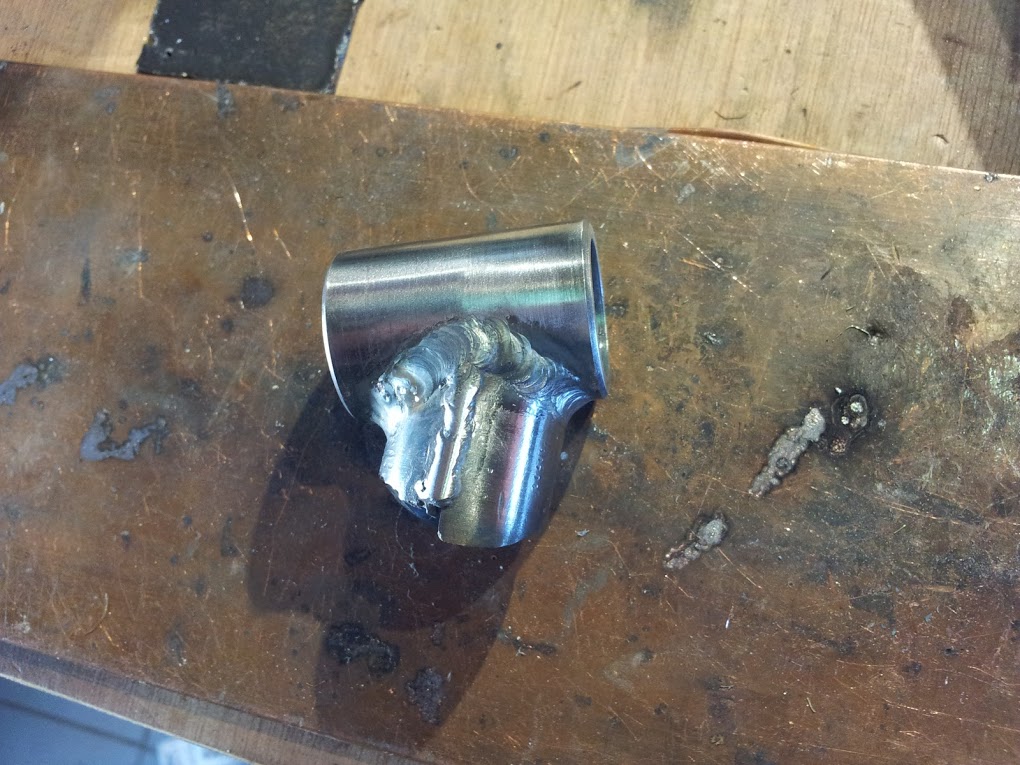 Handlebars - The connection piece with the seam welded