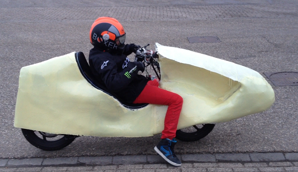 Son on Funbike