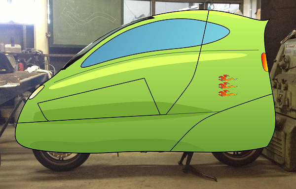 Monsterbike, proposal body 02