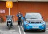 2 + 4-wheeled BMW EVs, charging for free (2017)