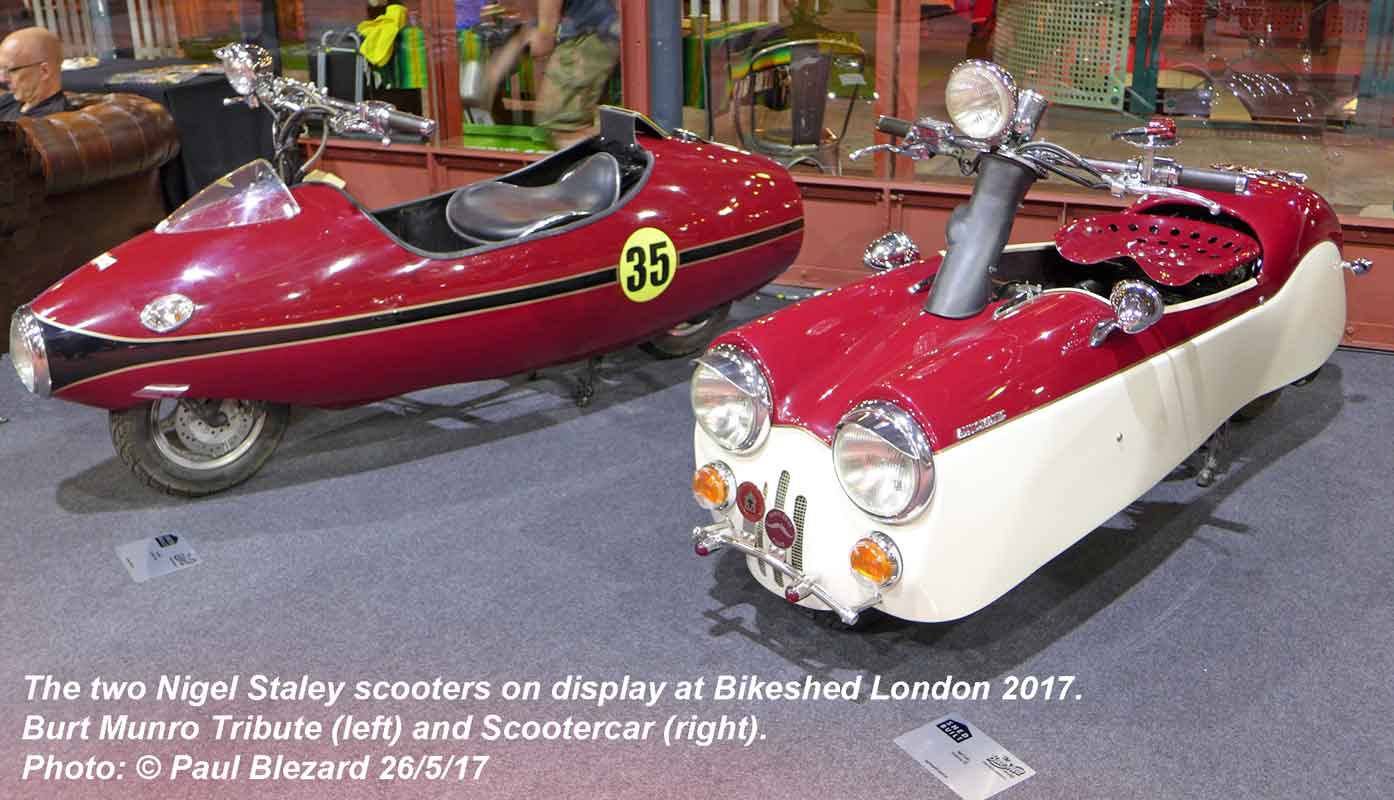 Staley FF scooters at 2017 Bikeshed Show