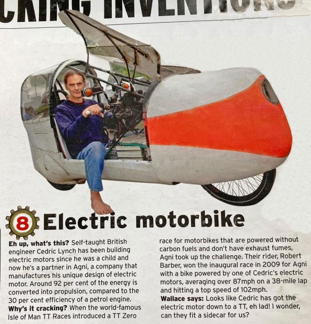 Cedric's Streamliner in Radio Times (2011)