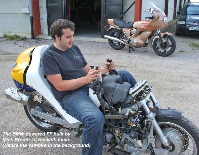 Mick Broom's FF + Hesketh Vampire