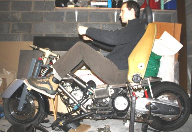 Ergonomics mockup - 6'3" rider