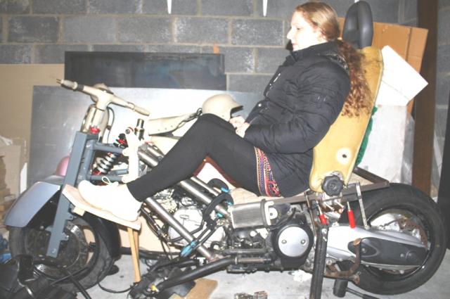 Ergonomics mockup - 5'5" rider