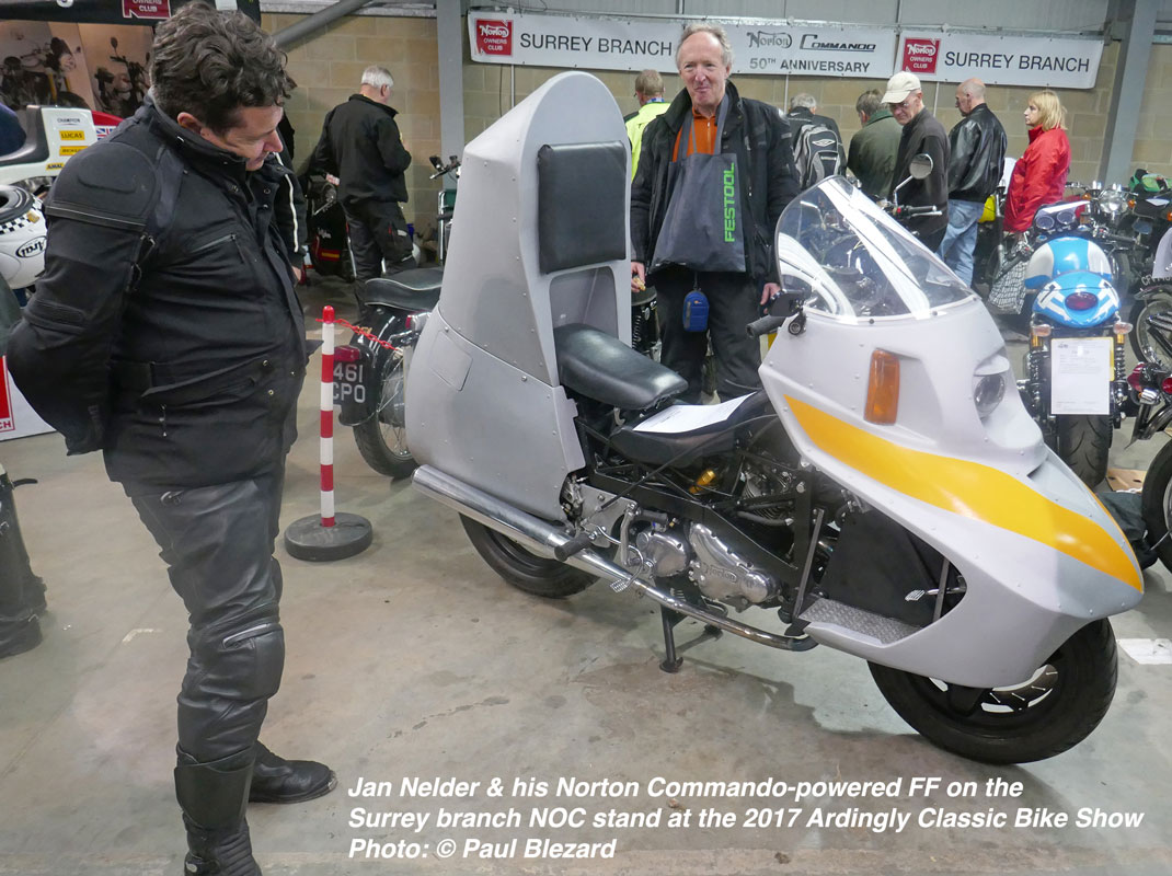Jan & his Norton FF @ Ardingly 2017