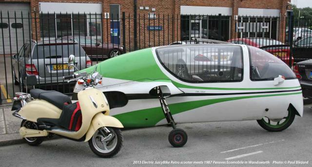 1987 Eco & 2013 Retro electric scooter