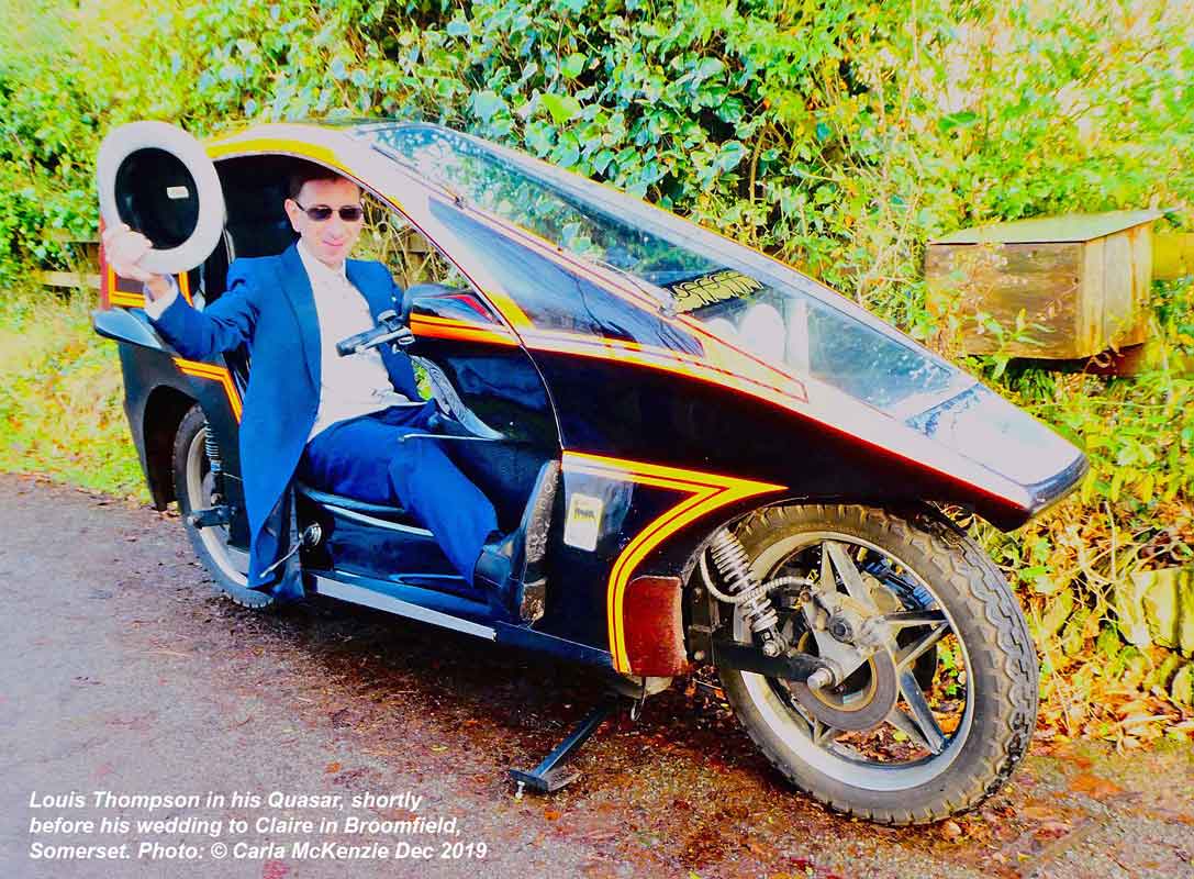 Louis in his Quasar with Top Hat (2019)