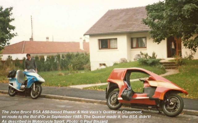 John Bruce BSAFF & Quasar in France, 1985