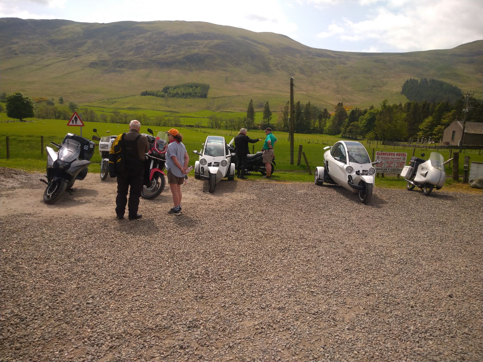 Scottish FF event. Lunch at Glen Clova