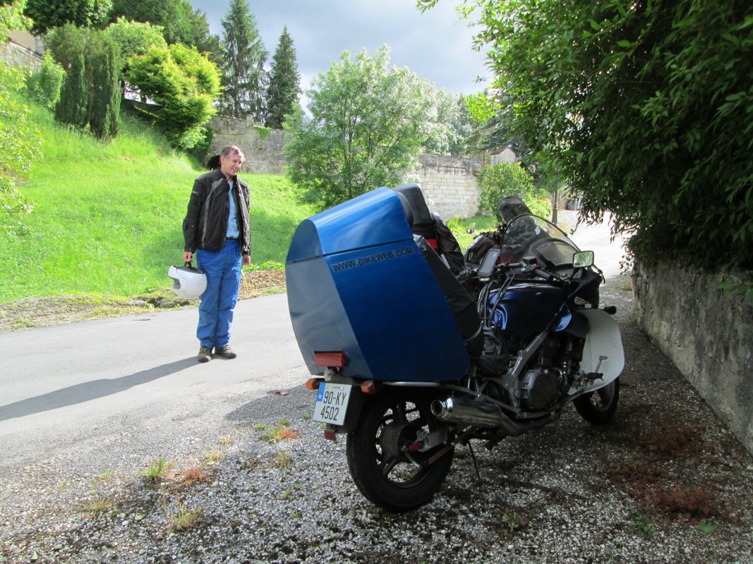 I made that bike and it got me here - Wow!  Peter justifiably proud.