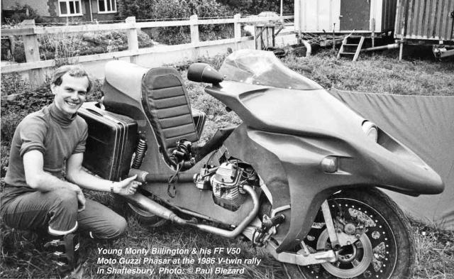Monty & his V50 Phasar in 1986