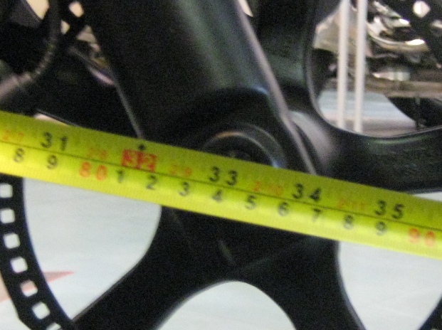 DImension, photo clcutch housing to wheel spindle