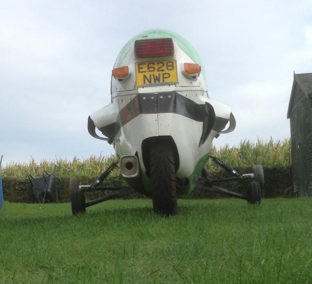 Training wheels rear view